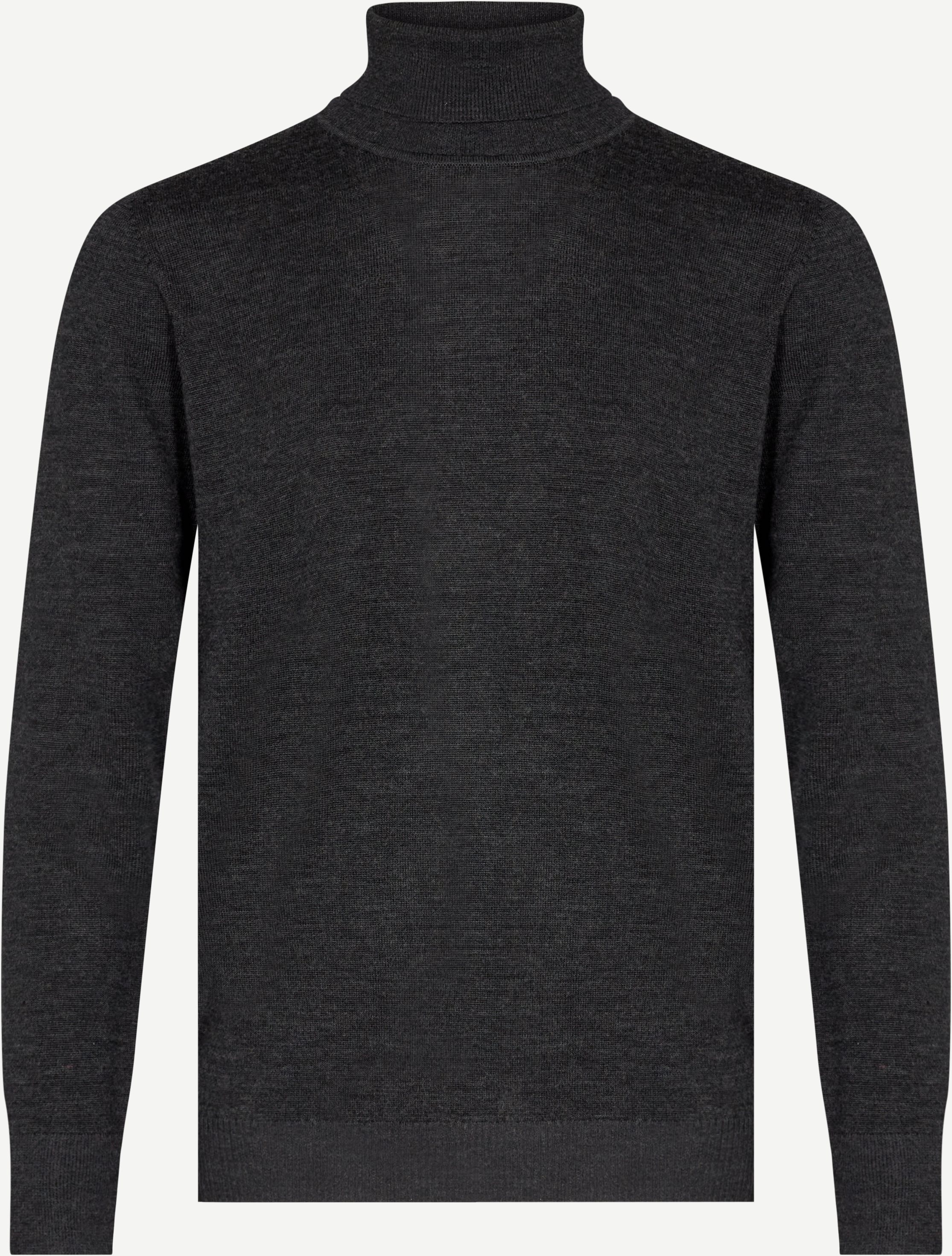 Saturn Rullekarave Strik - Knitwear - Regular fit - Grey