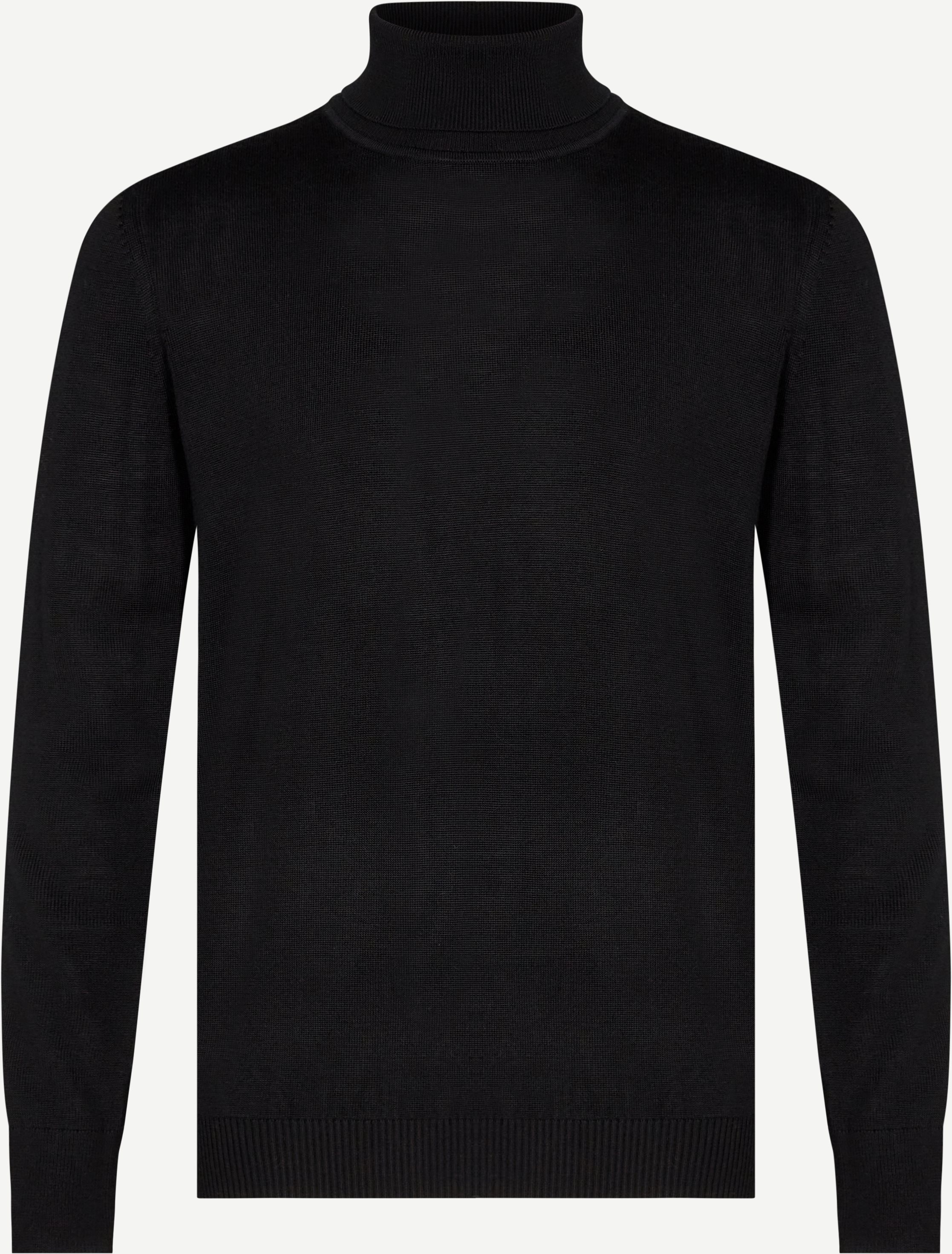 Saturn Rullekarave Strik - Knitwear - Regular fit - Black