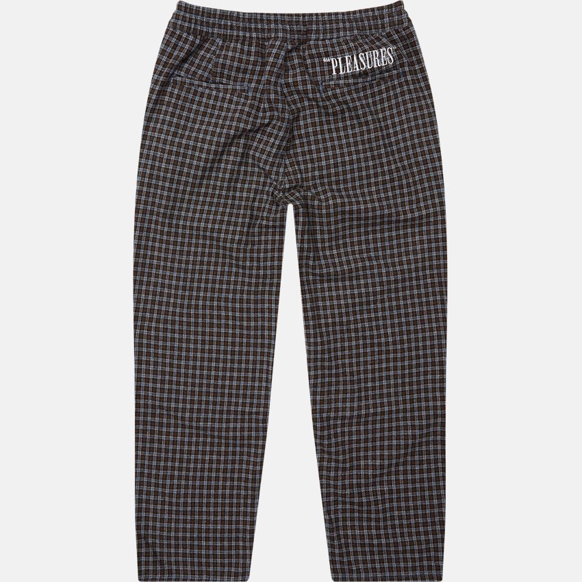 Pleasures Trousers IGNITION PLAID PANT BROWN