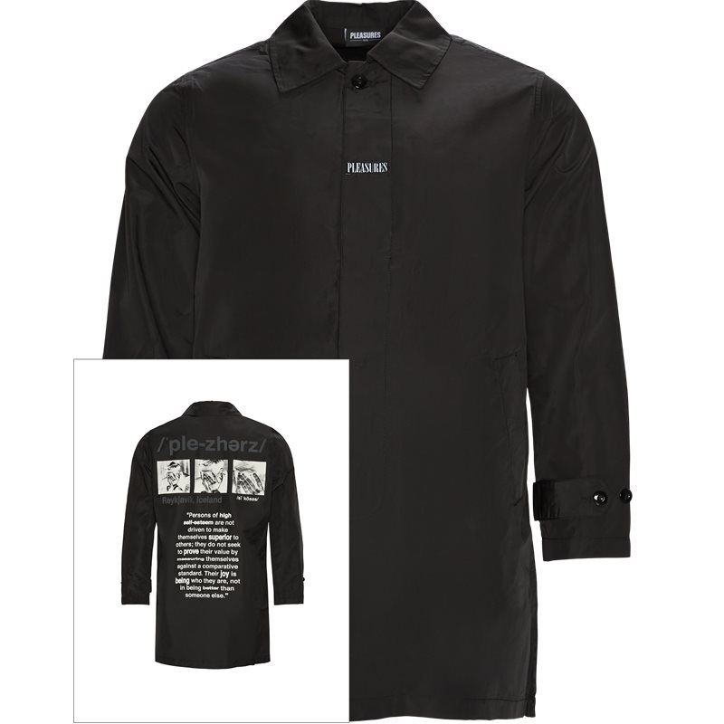 Pleasures Now Delusion Trench Jacket Black