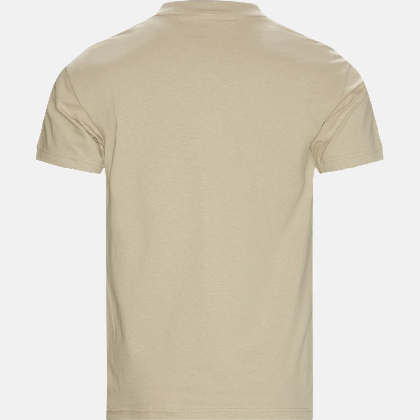 Pleasures T-shirts CORE EMBROIDERED TEE SAND