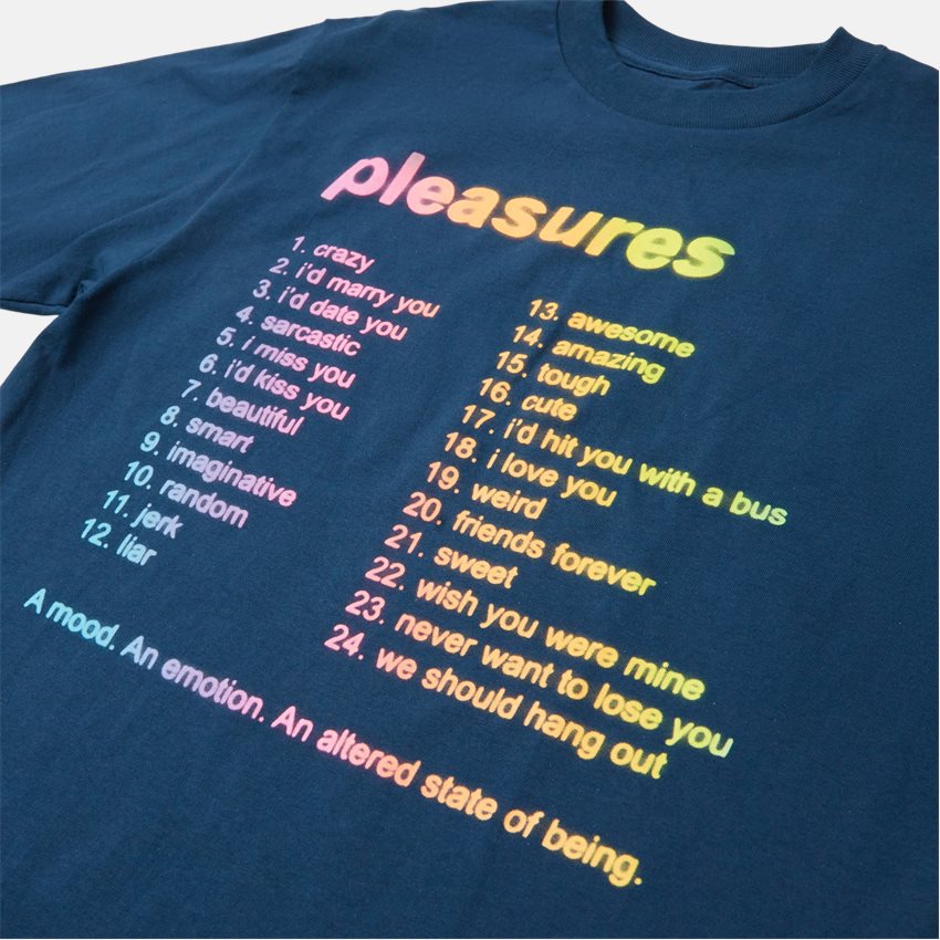Pleasures T-shirts MOOD LONG SLEEVE BLUE