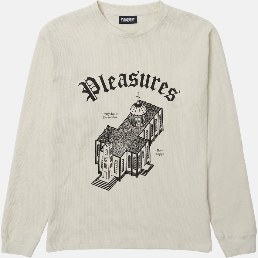Pleasures T-shirts GLORY WAFFLE  NATURAL
