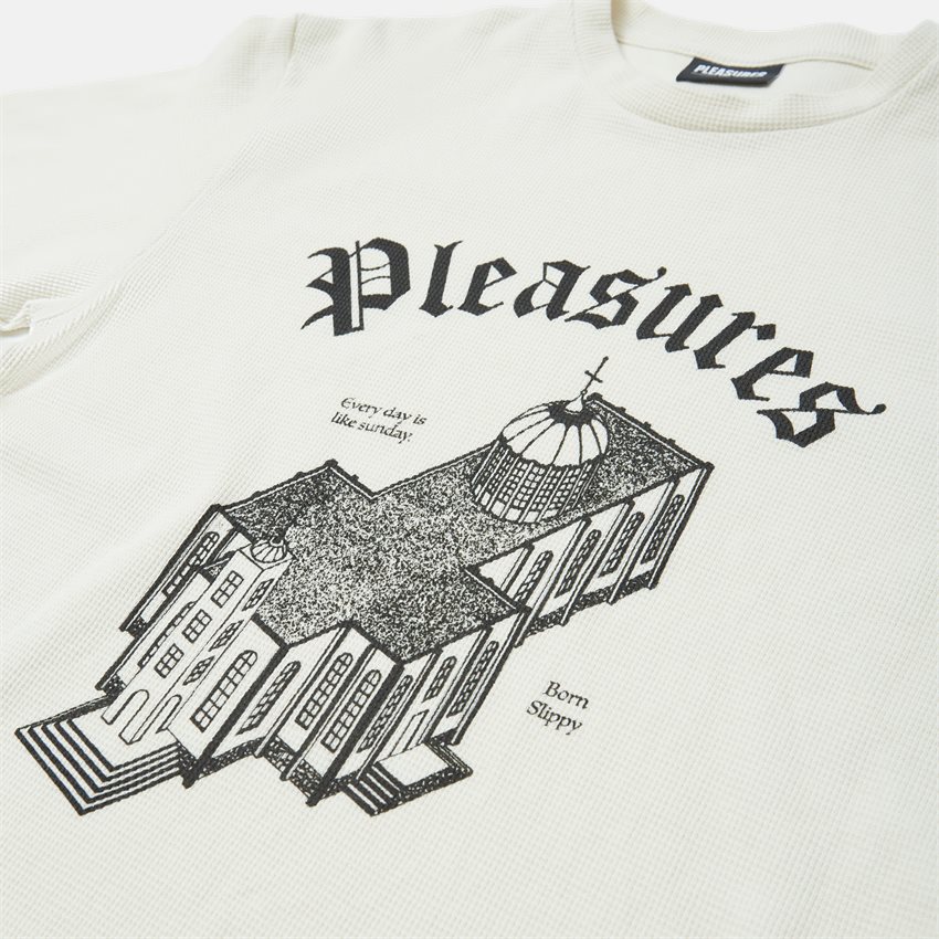 Pleasures T-shirts GLORY WAFFLE  NATURAL