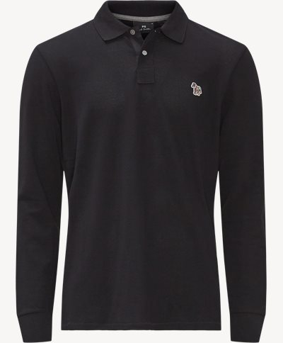 Long Sleeve Polo Shirt Regular fit | Long Sleeve Polo Shirt | Sort