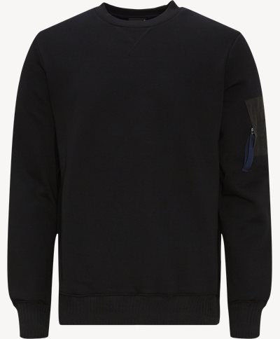 Pocket Sleeve Sweatshirt Regular fit | Pocket Sleeve Sweatshirt | Sort
