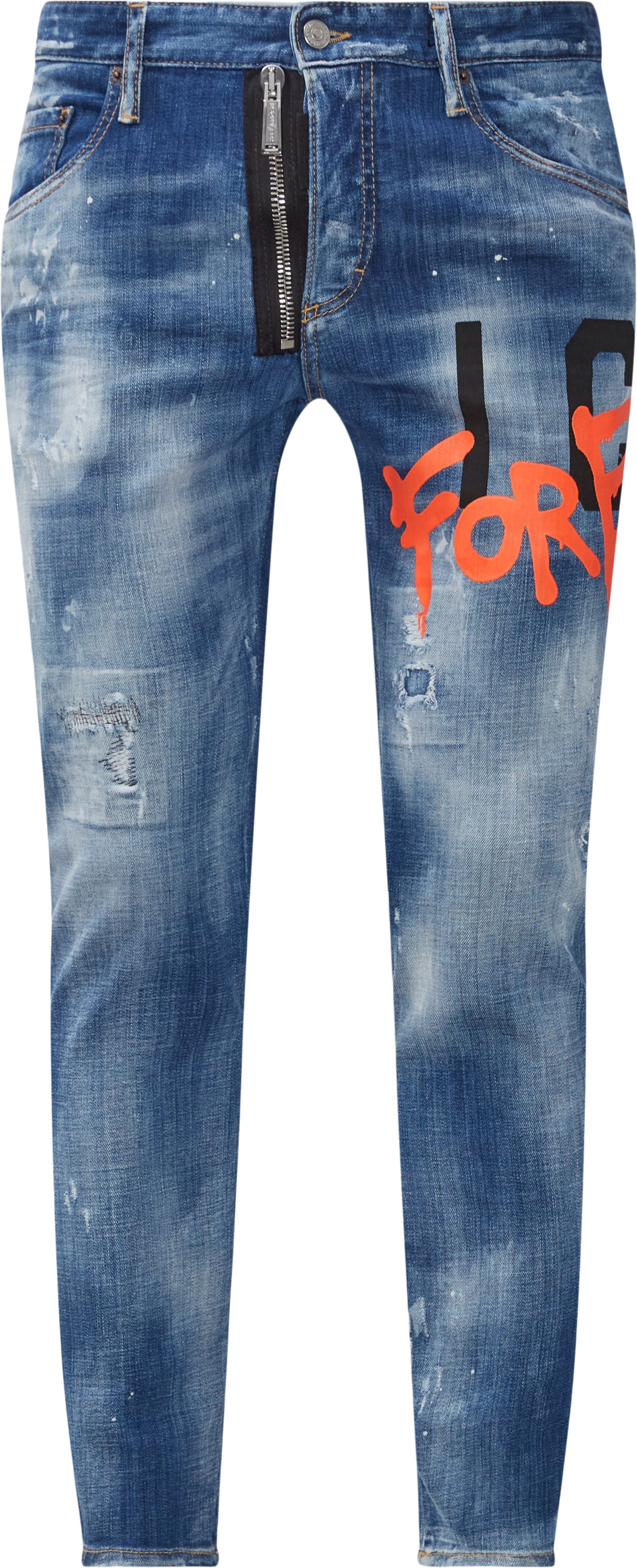 Detailed Broken Jeans - Jeans - Slim fit - Denim