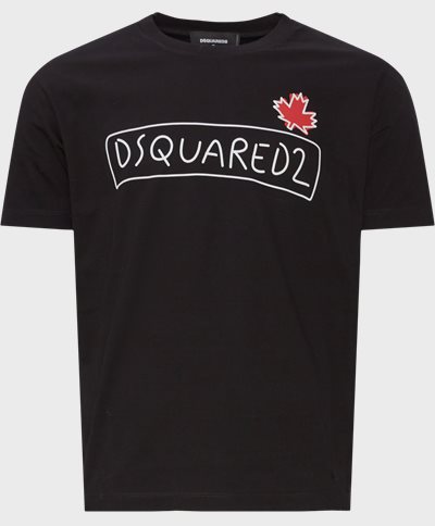Dsquared2 T-shirts S71GD1130 S23009 Sort