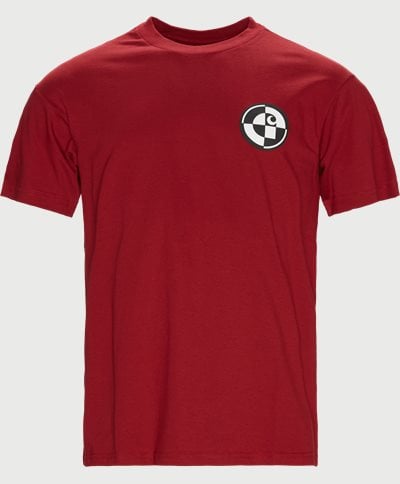 Carhartt WIP T-shirts SS RANGE C T-SHIRT I029611 Röd