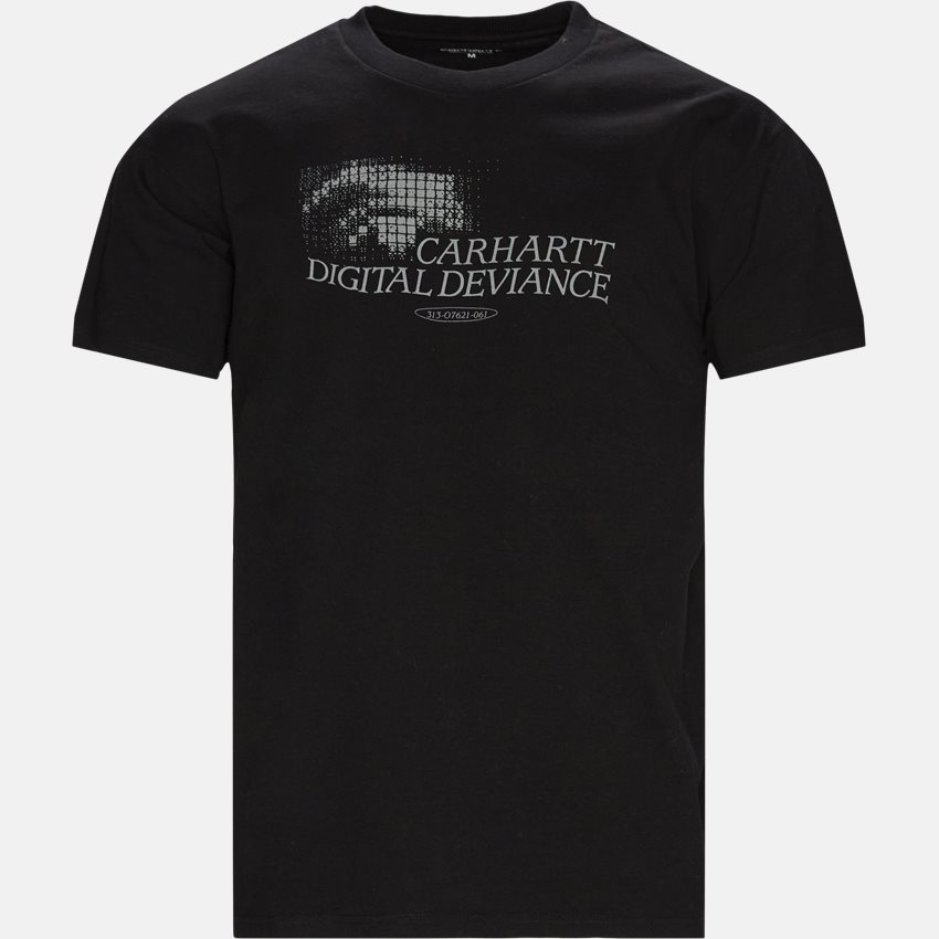 Carhartt WIP T-shirts SS DIGITAL DEVIANCE T-SHIRT I029625 SORT