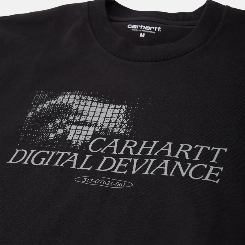 Carhartt WIP T-shirts SS DIGITAL DEVIANCE T-SHIRT I029625 SORT