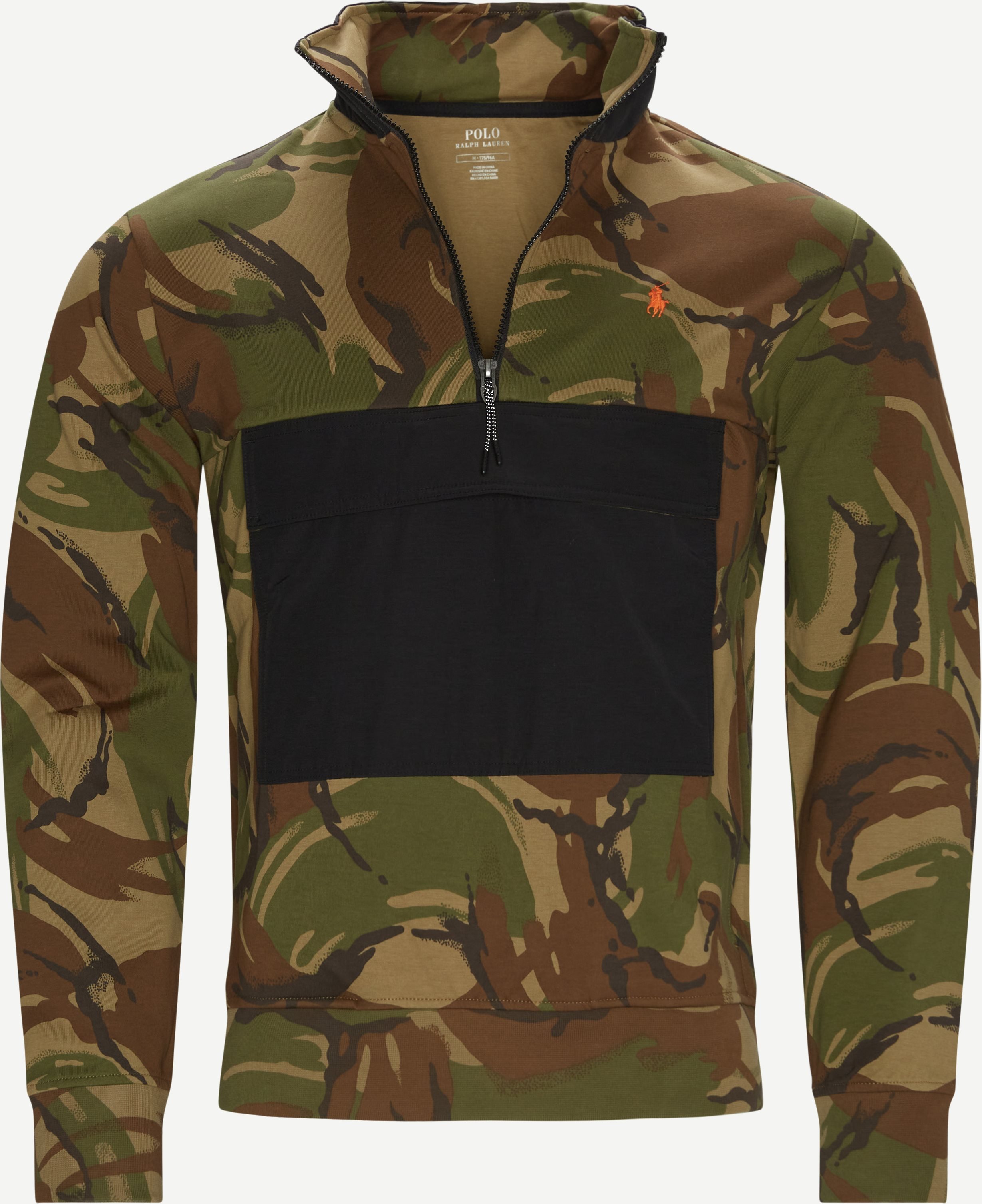 Half Zip Sweatshirt - Sweatshirts - Regular fit - Army