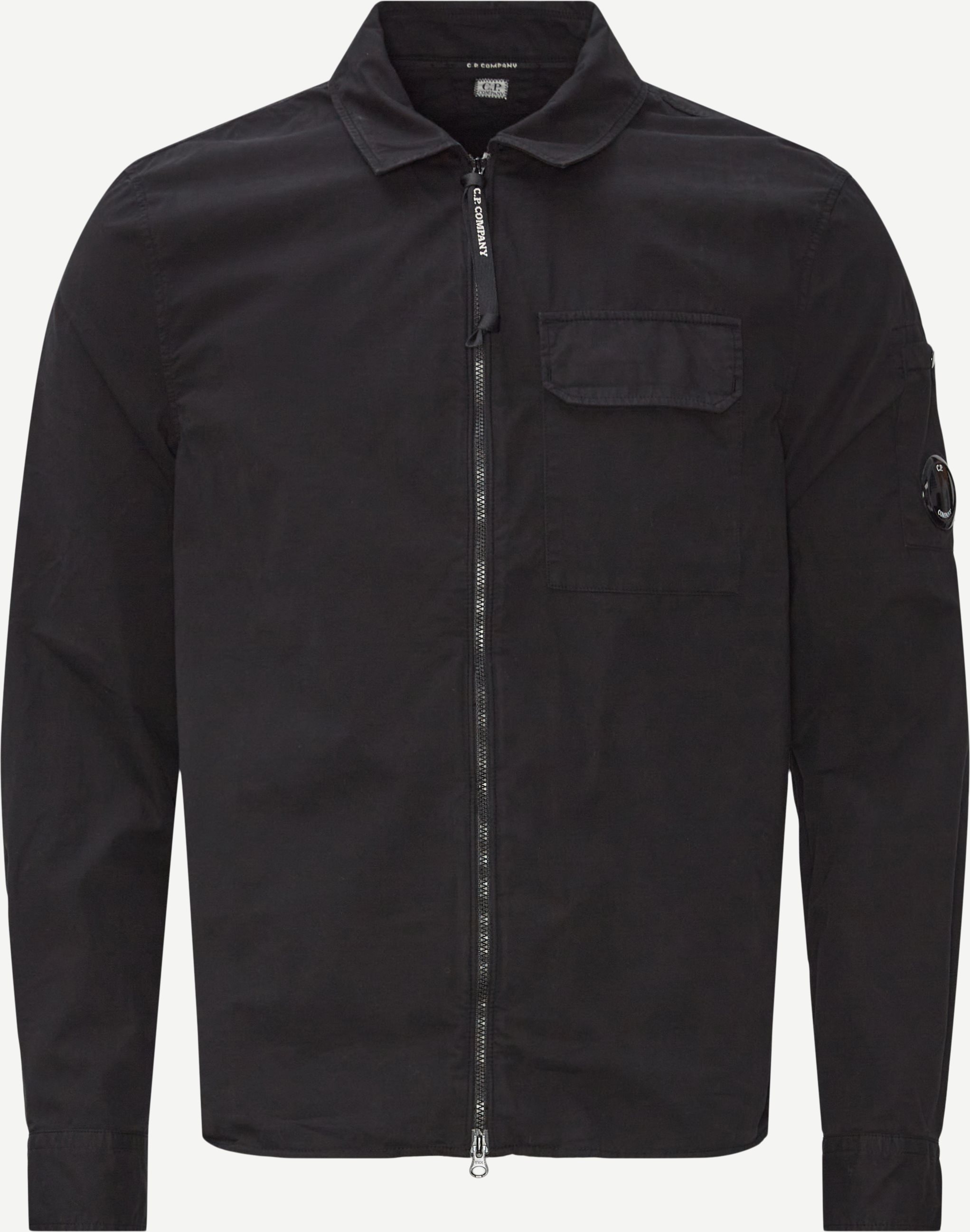 Gabardine Shirt - Shirts - Regular fit - Black