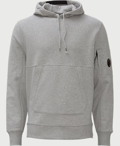 Hooded Diagonal Fleece Sweatshirt Regular fit | Hooded Diagonal Fleece Sweatshirt | Grey