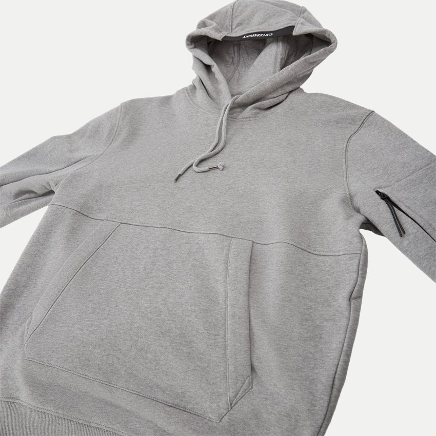 Hooded Diagonal Fleece Sweatshirt