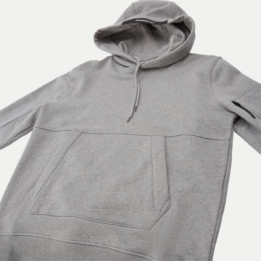 Hooded Diagonal Fleece Sweatshirt