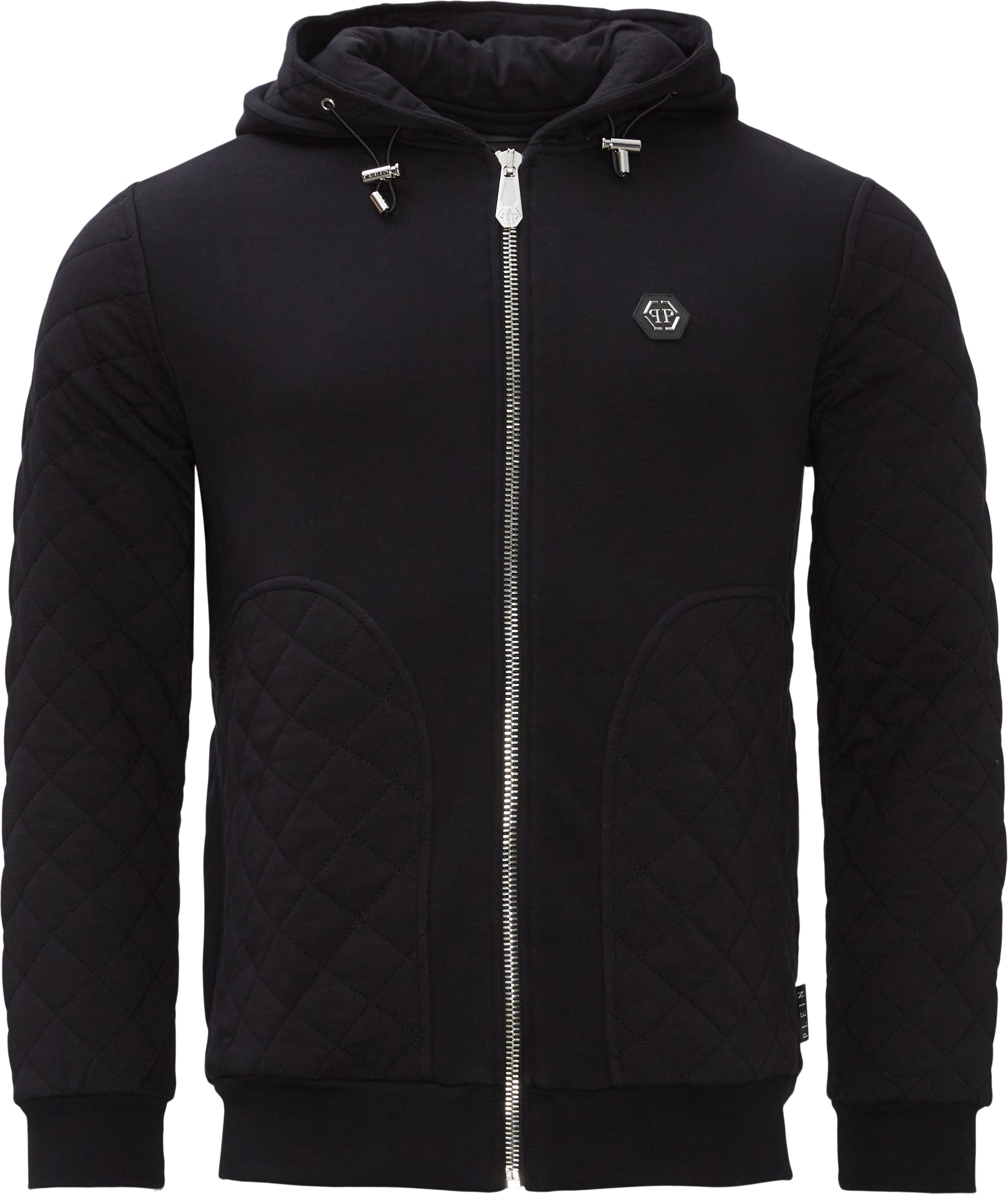 MJB2610 Quilted Hexagon Hoodie - Sweatshirts - Regular fit - Black