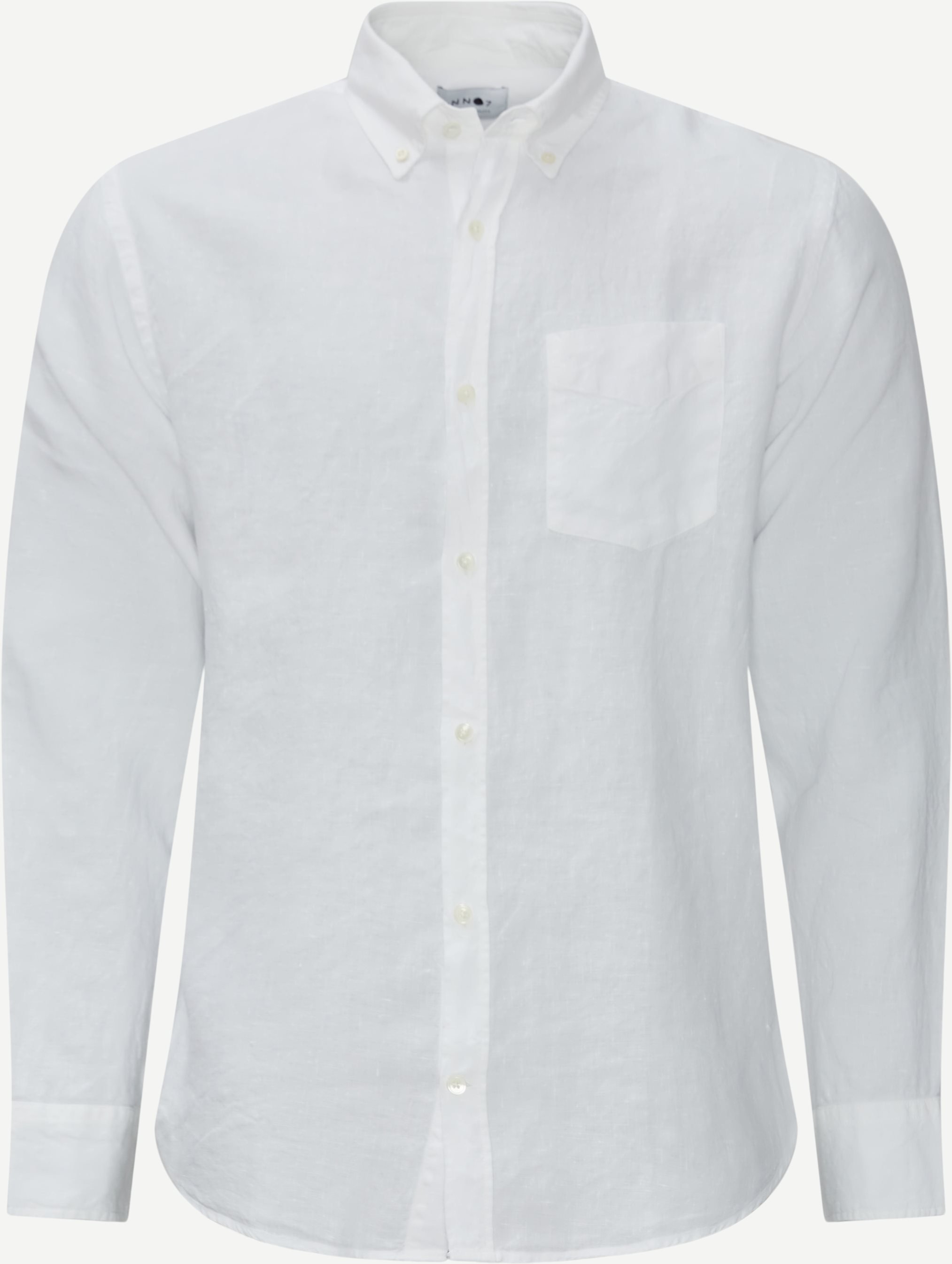5706 Levon Hør Skjorte - Skjorter - Regular fit - Hvid
