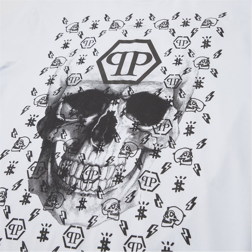 Philipp Plein T-shirts UTK0172 PJY002N HVID