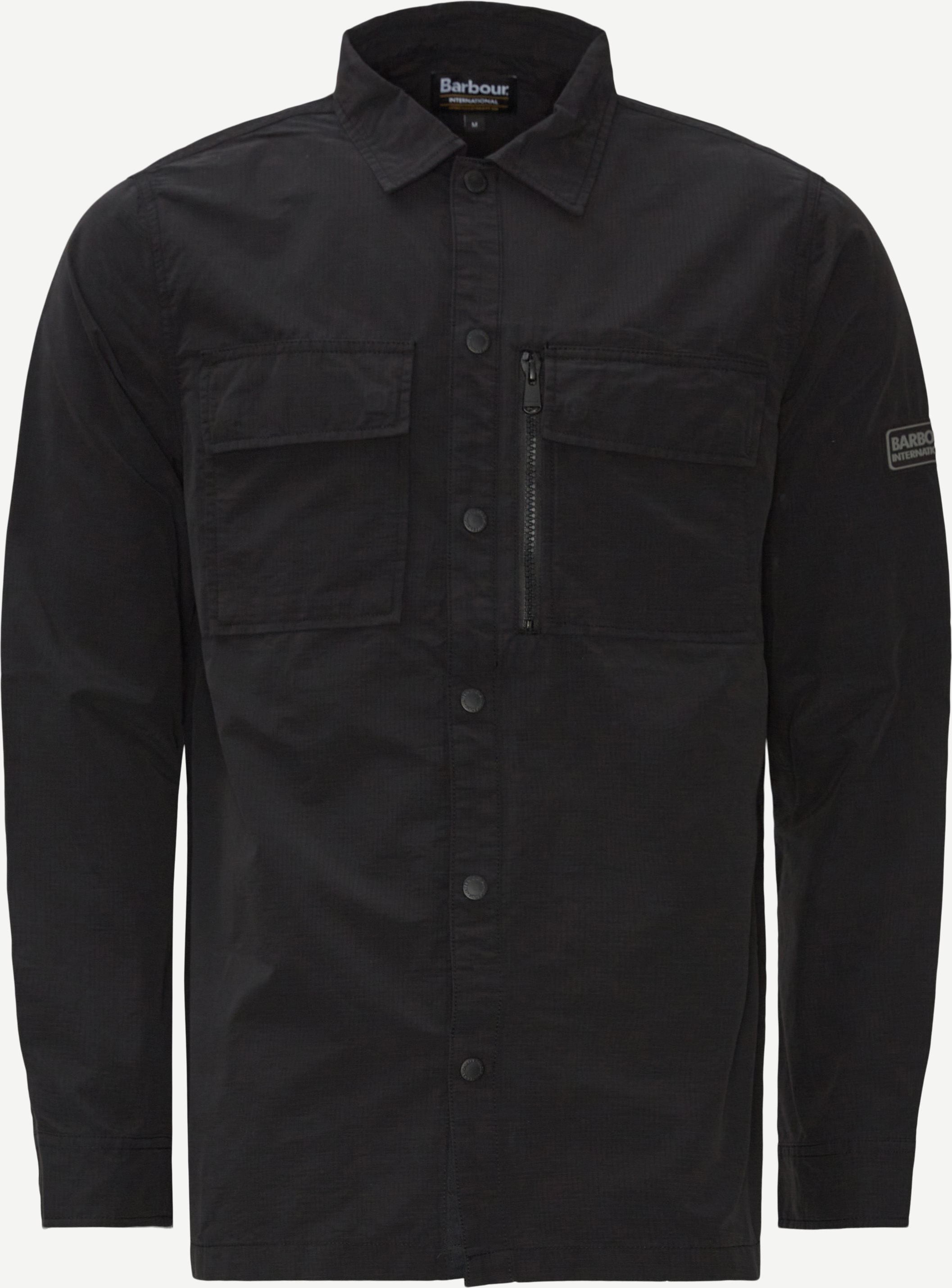 Barbour Shirts SLIP OVERSHIRT MOS0170 Black