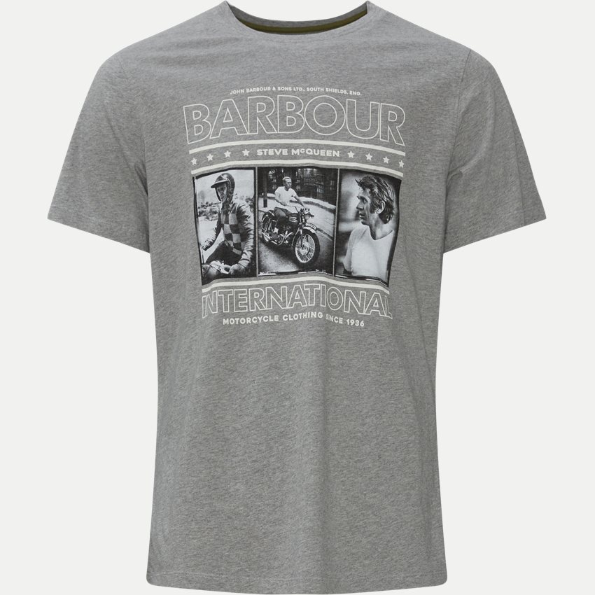 Barbour T-shirts SMQ REEL MTS0932 GRÅ