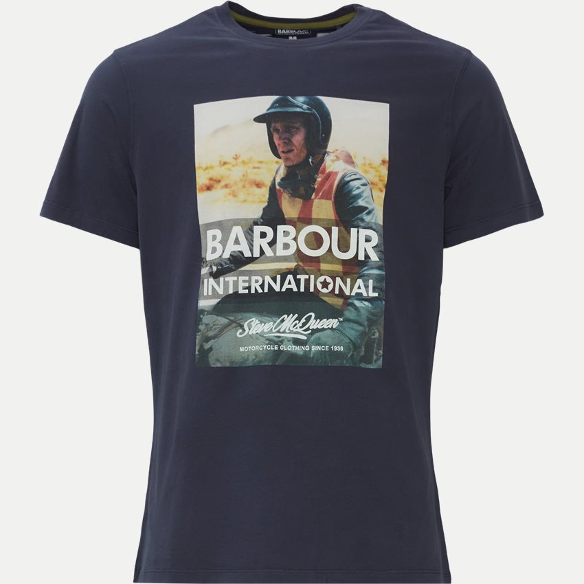 Barbour T-shirts SMQ CHECKER MTS0956 NAVY