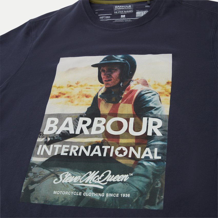 Barbour T-shirts SMQ CHECKER MTS0956 NAVY