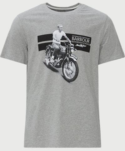 Barbour T-shirts SMQ CHASE MTS0933 Grå