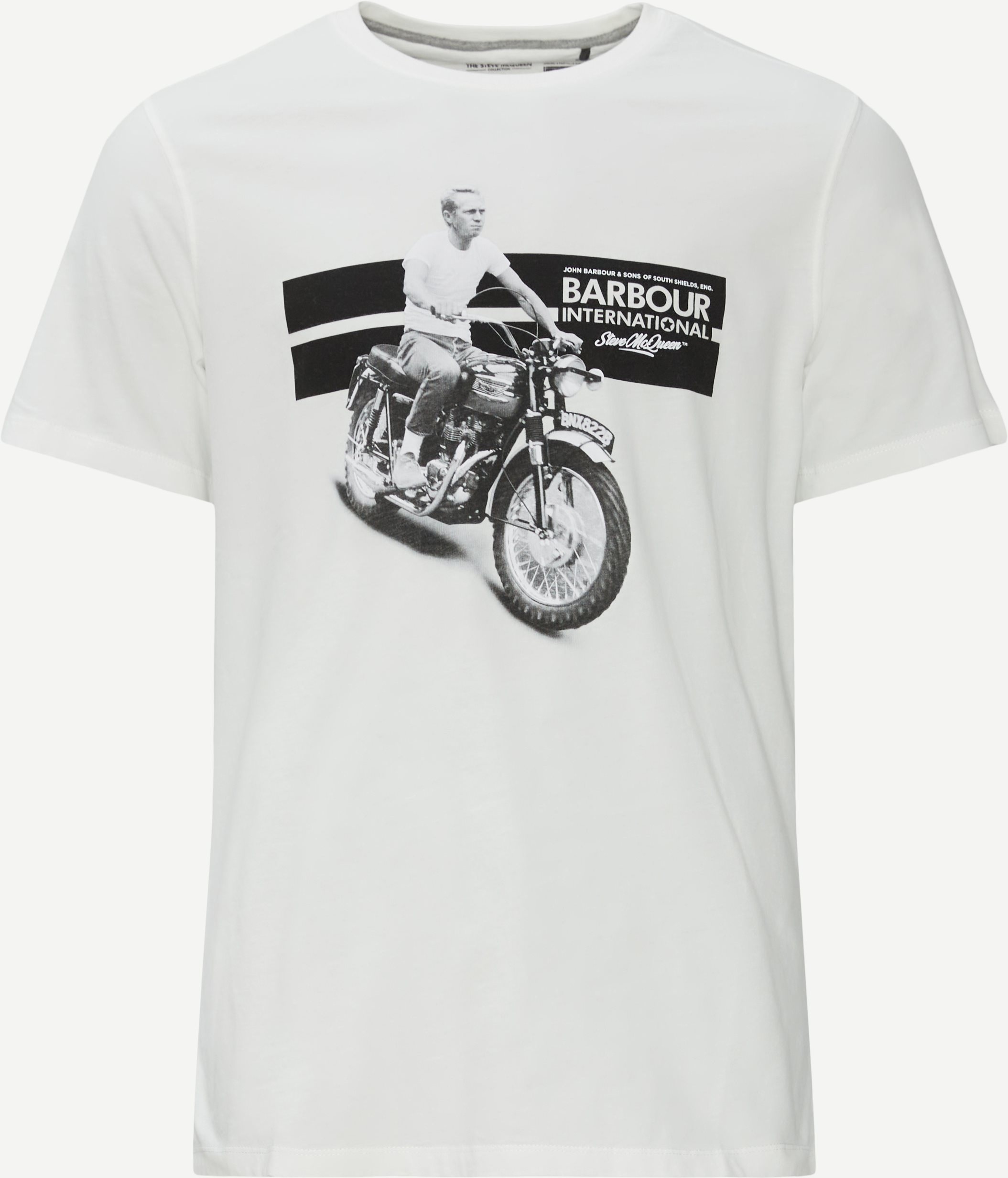Barbour T-shirts SMQ CHASE MTS0933 Hvid