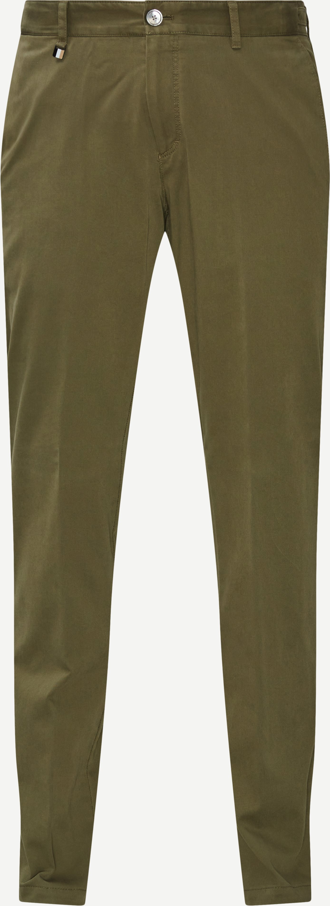 Trousers - Slim fit - Green