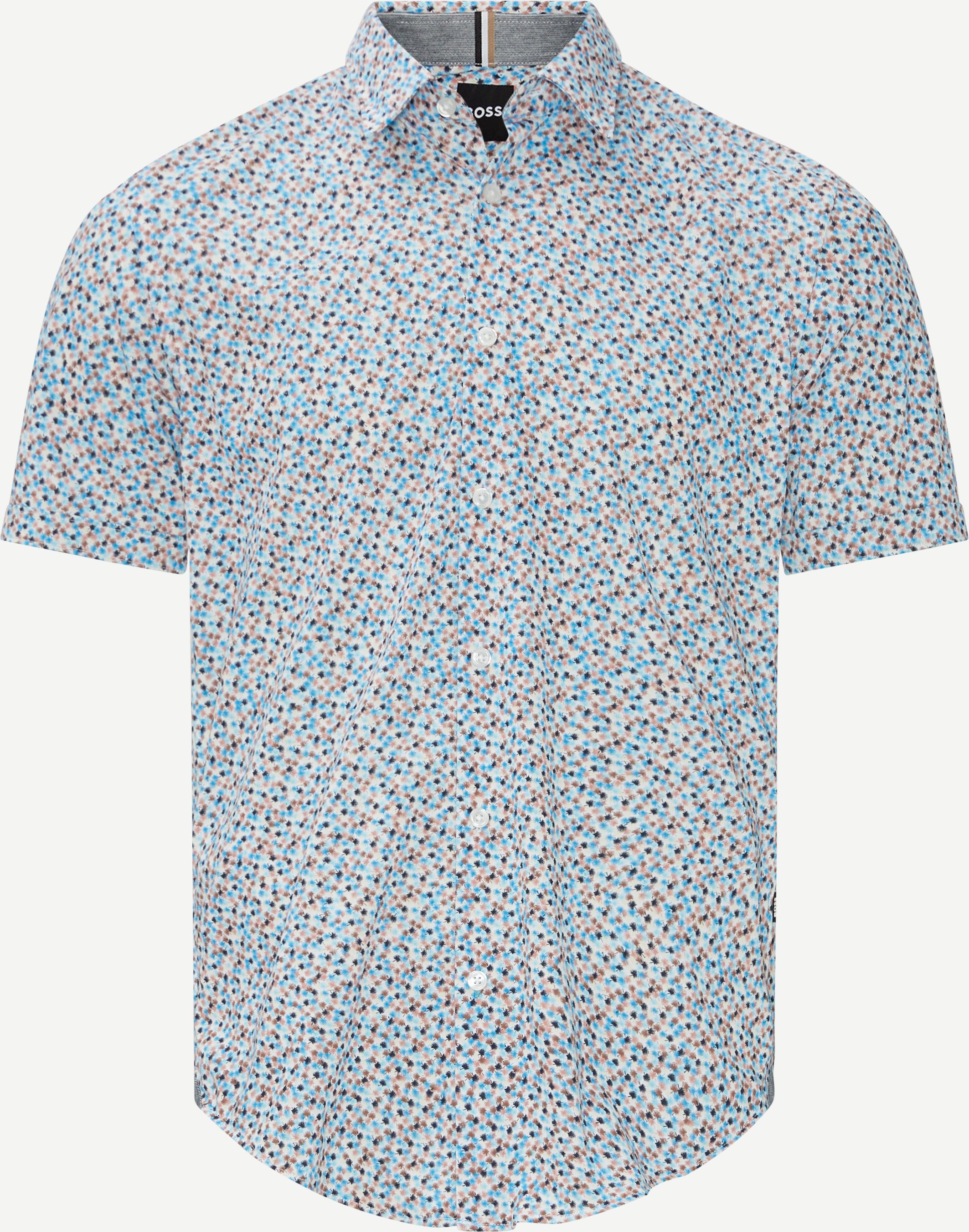 Short-sleeved shirts - Slim fit - Blue