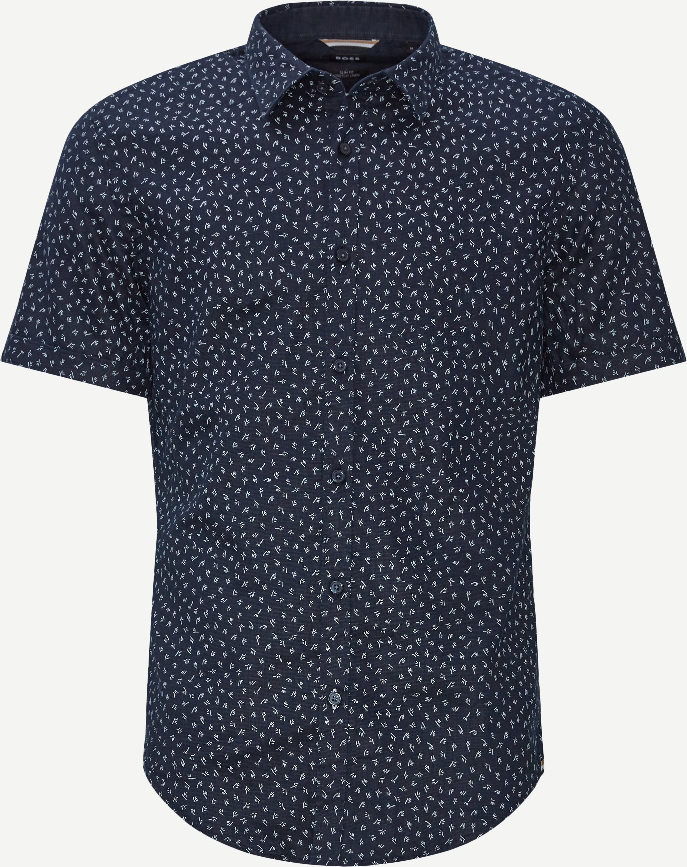 Kortärmade skjortor - Slim fit - Blå
