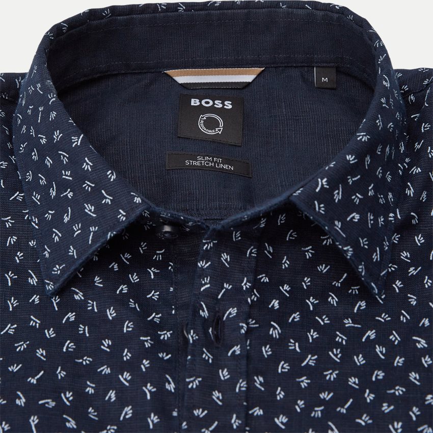pasta Seaside Respond hugo boss linen shirt navy blue Colonial Lima Try out