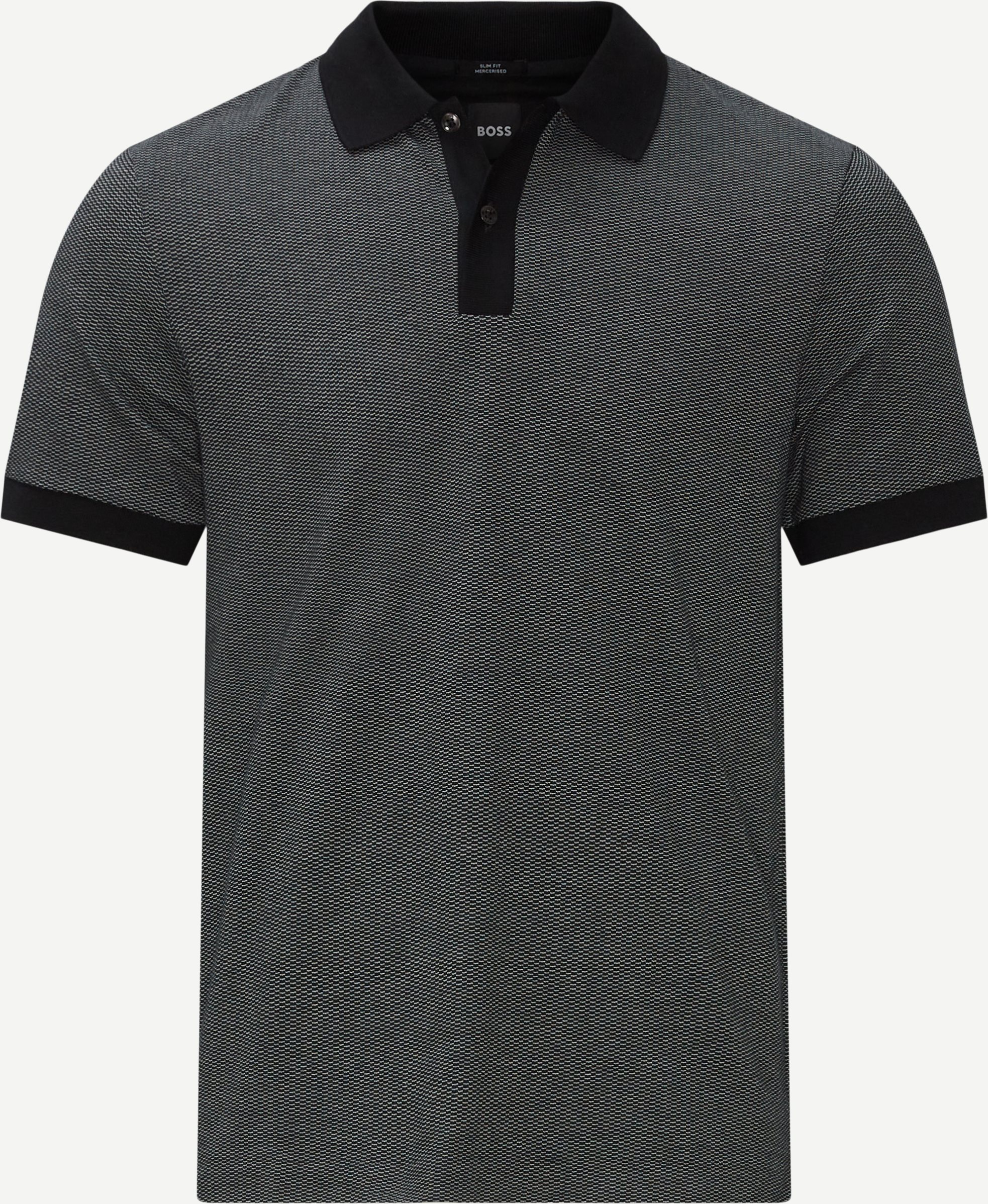 Phillipssons Merceriseret Polo - T-shirts - Slim fit - Sort