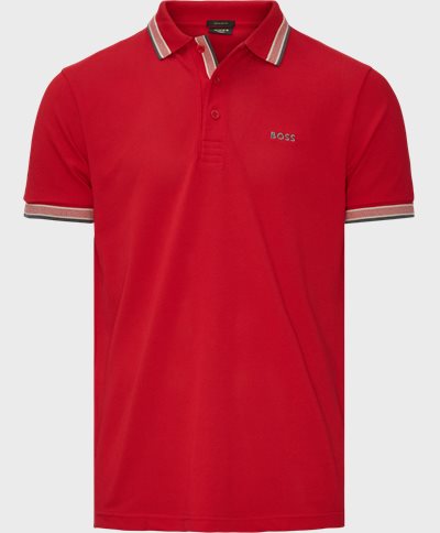 BOSS Athleisure T-shirts 50468983 PADDY CURVED Röd
