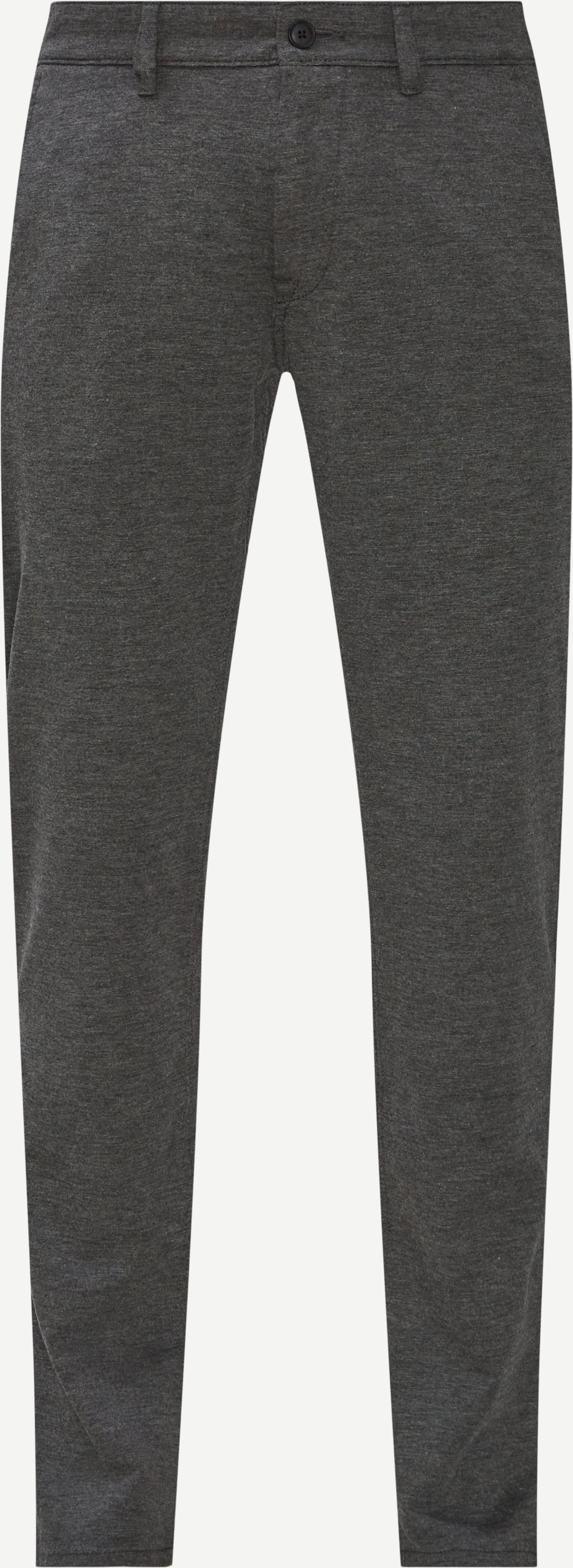 Trousers - Slim fit - Grey