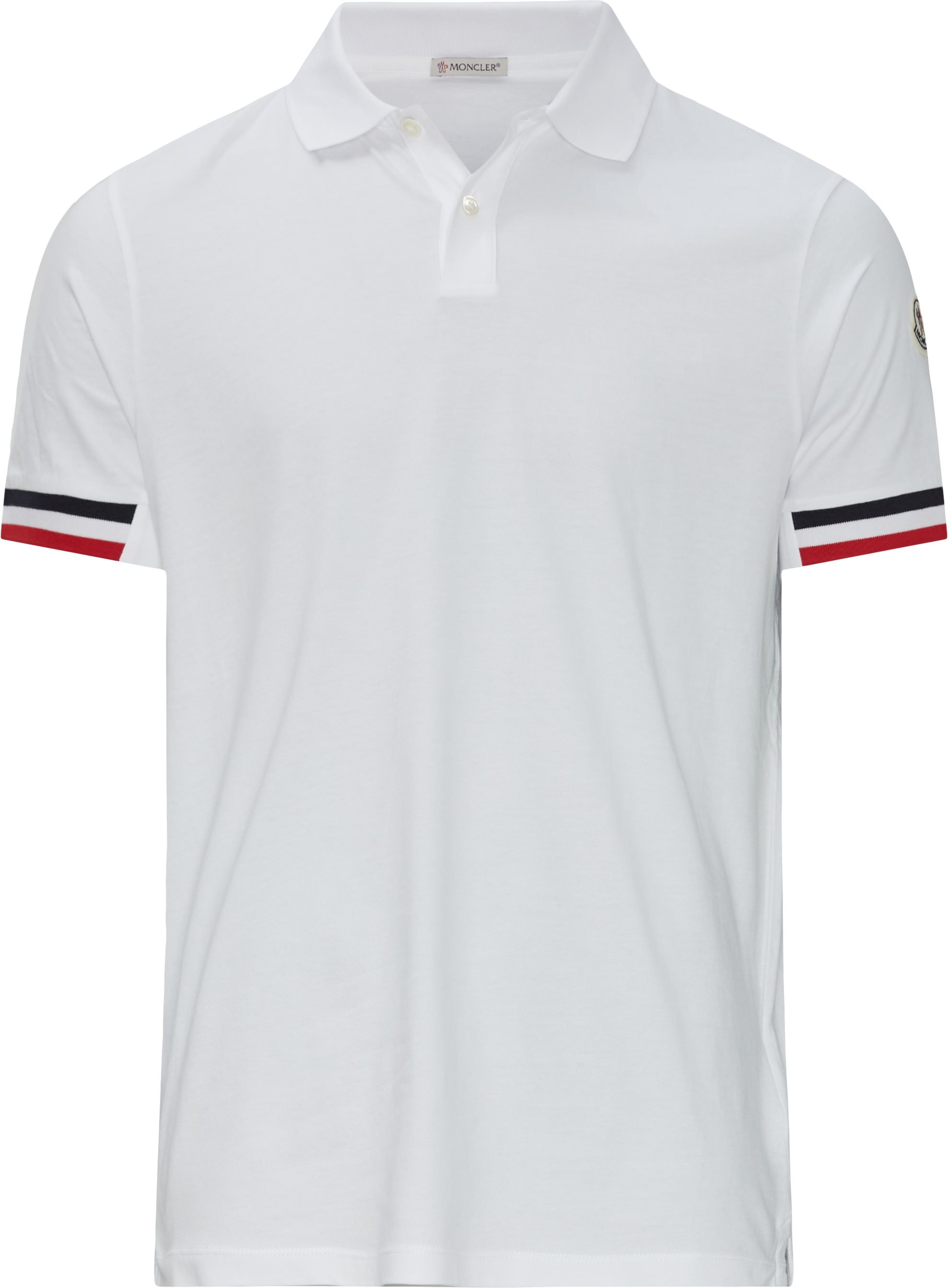 Tricolour Band Polo - T-shirts - Regular fit - Hvid