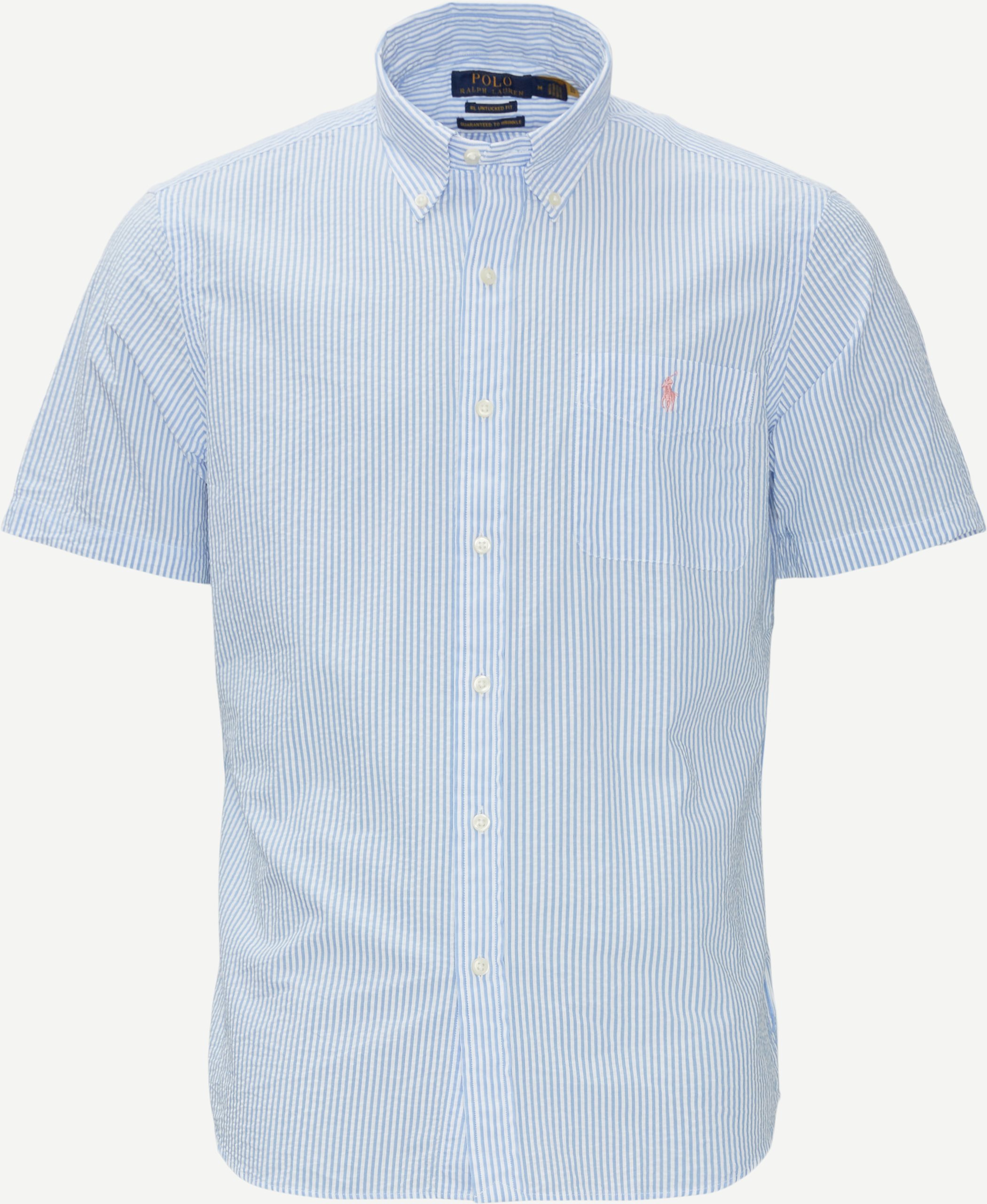 Short Sleeve Seersucker Shirt - Kortærmede skjorter - Regular fit - Multi