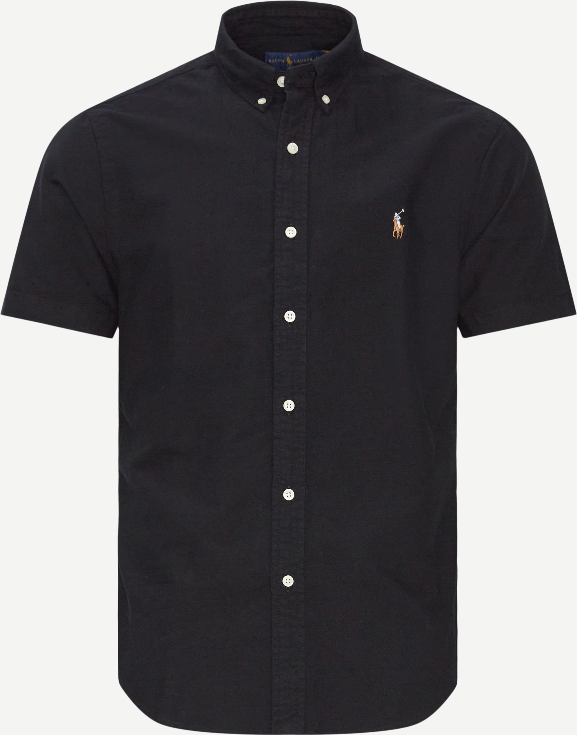 Oxford Kortærmet Skjorte - Kortærmede skjorter - Slim fit - Sort
