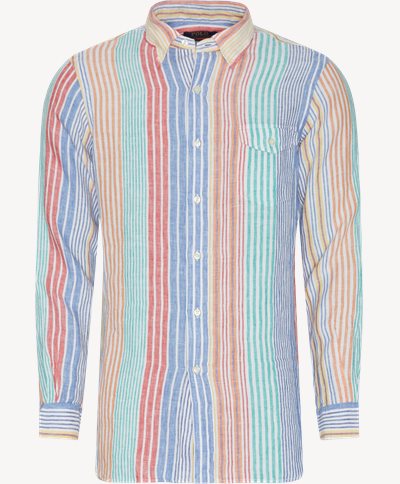 Linen Stripe Shirt Slim fit | Linen Stripe Shirt | Blå
