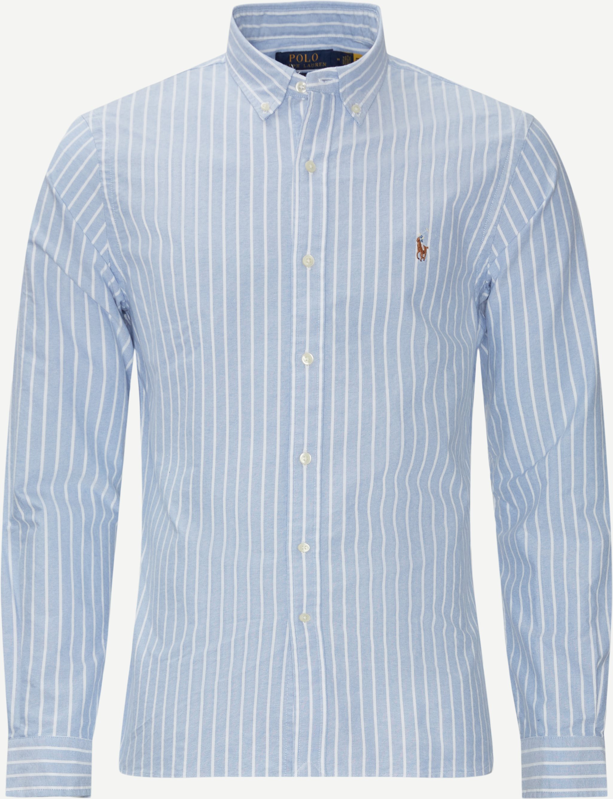 Stripe Oxford Skjorte - Skjorter - Slim fit - Blå