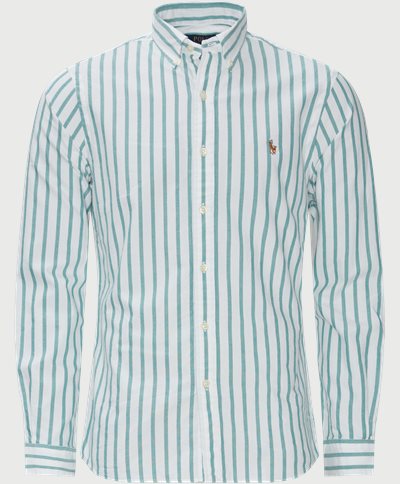 Stripe Oxford Skjorte Slim fit | Stripe Oxford Skjorte | Grøn