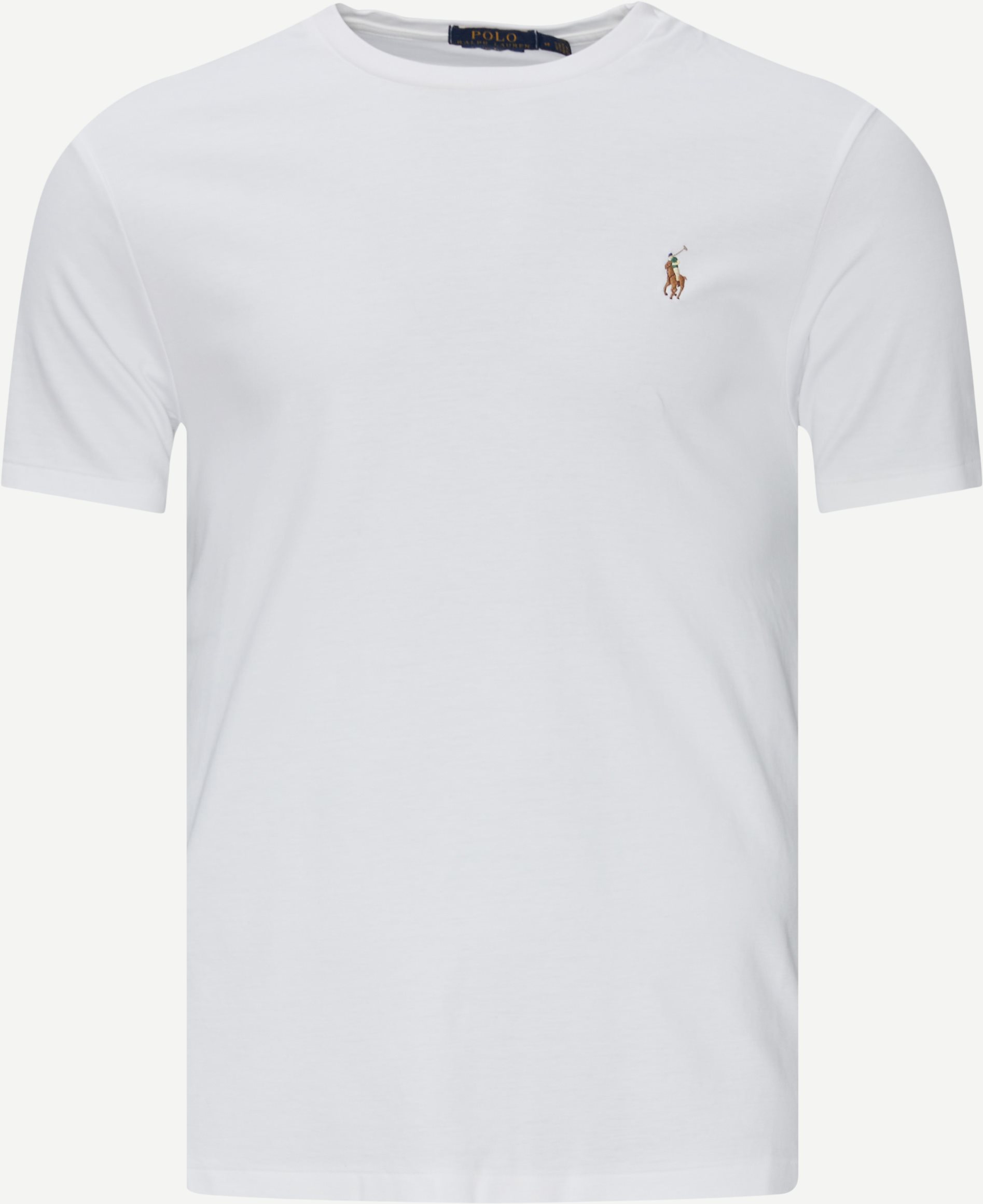 Soft Crew Neck Tee - T-shirts - Regular slim fit - Hvid