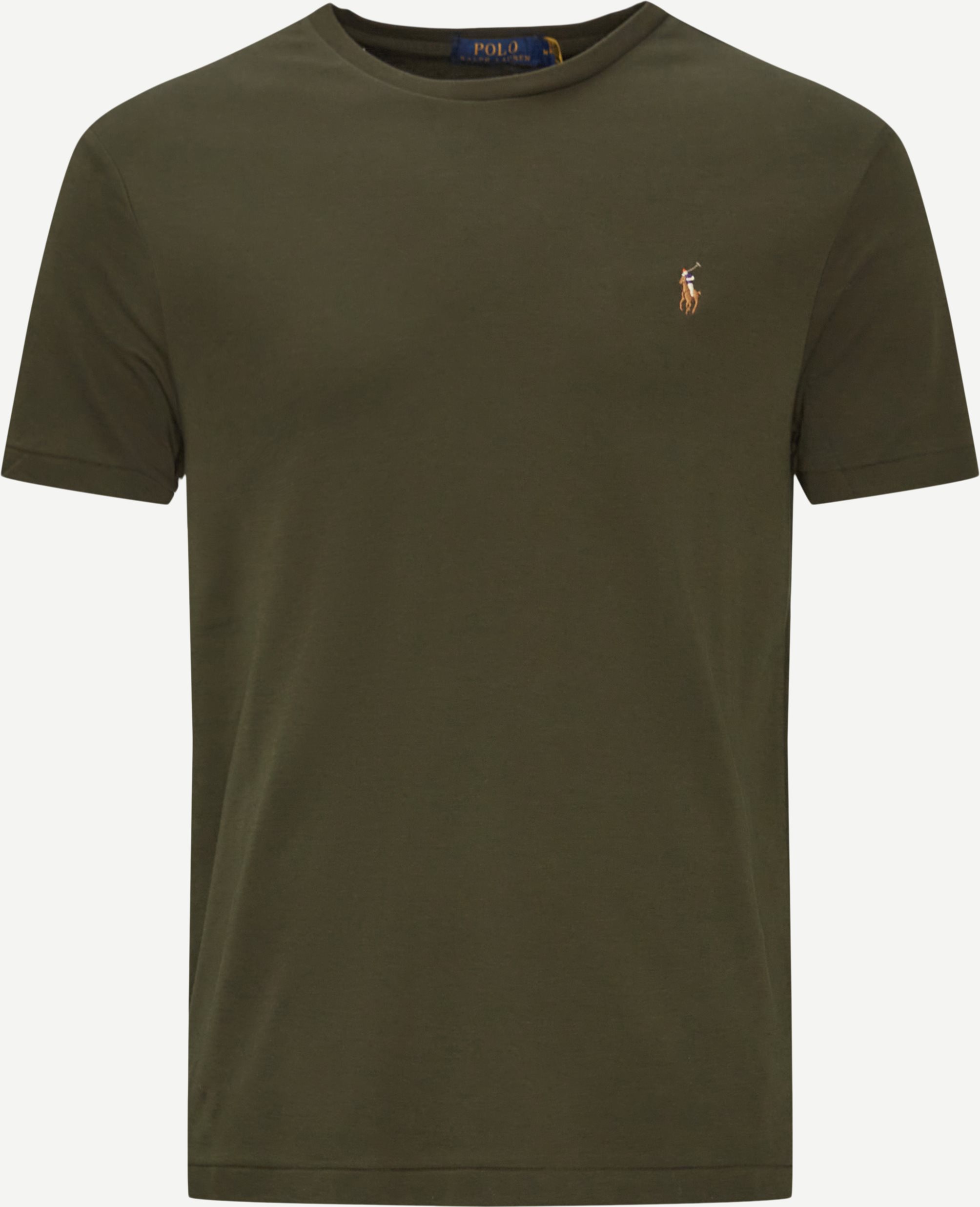 Soft Crew Neck Tee - T-shirts - Regular slim fit - Army