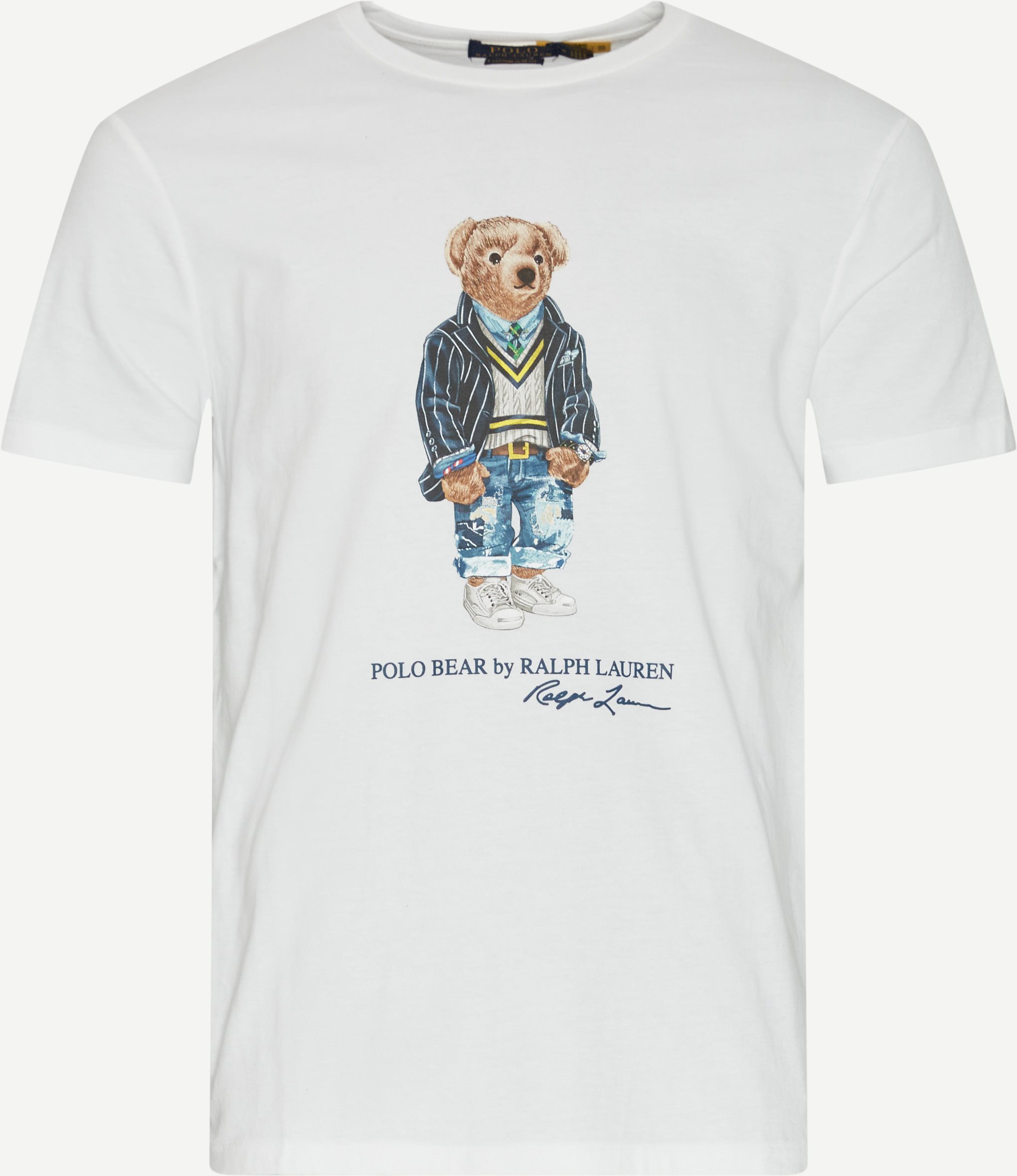 Polo Bear T-shirt - T-shirts - Regular slim fit - Hvid