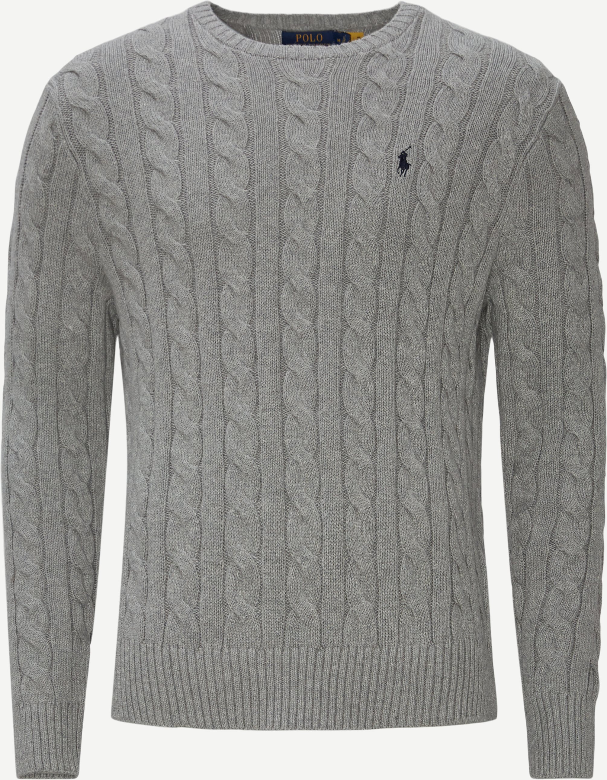 Cabel Knit Sweater - Strik - Regular fit - Grå