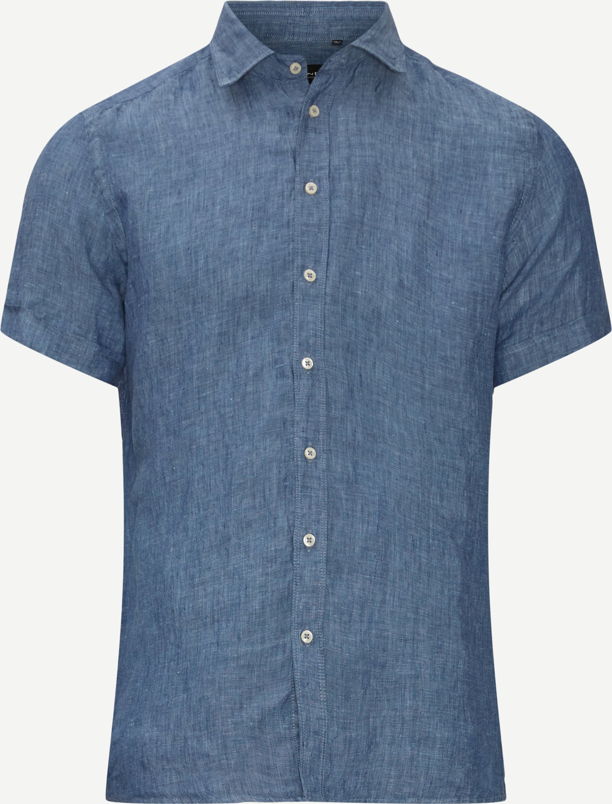 Kortärmade skjortor - Blå