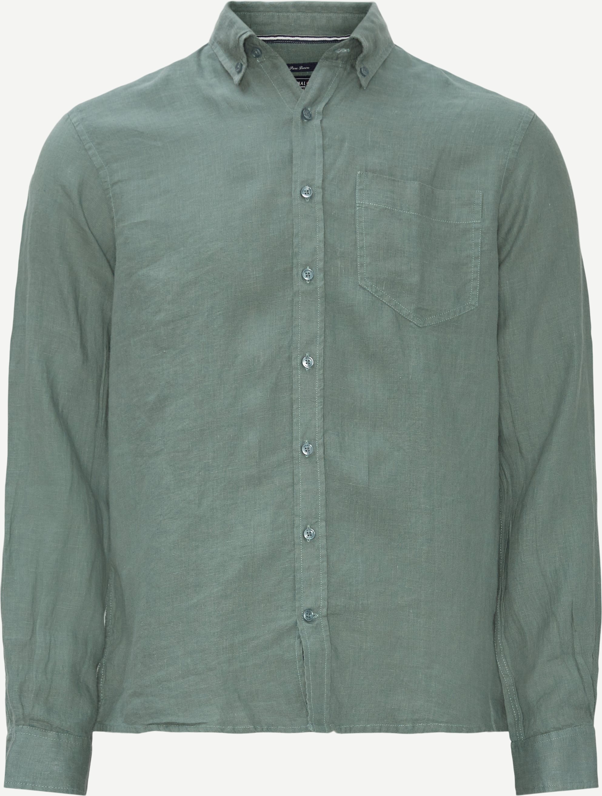 Skjortor - Regular fit - Grön