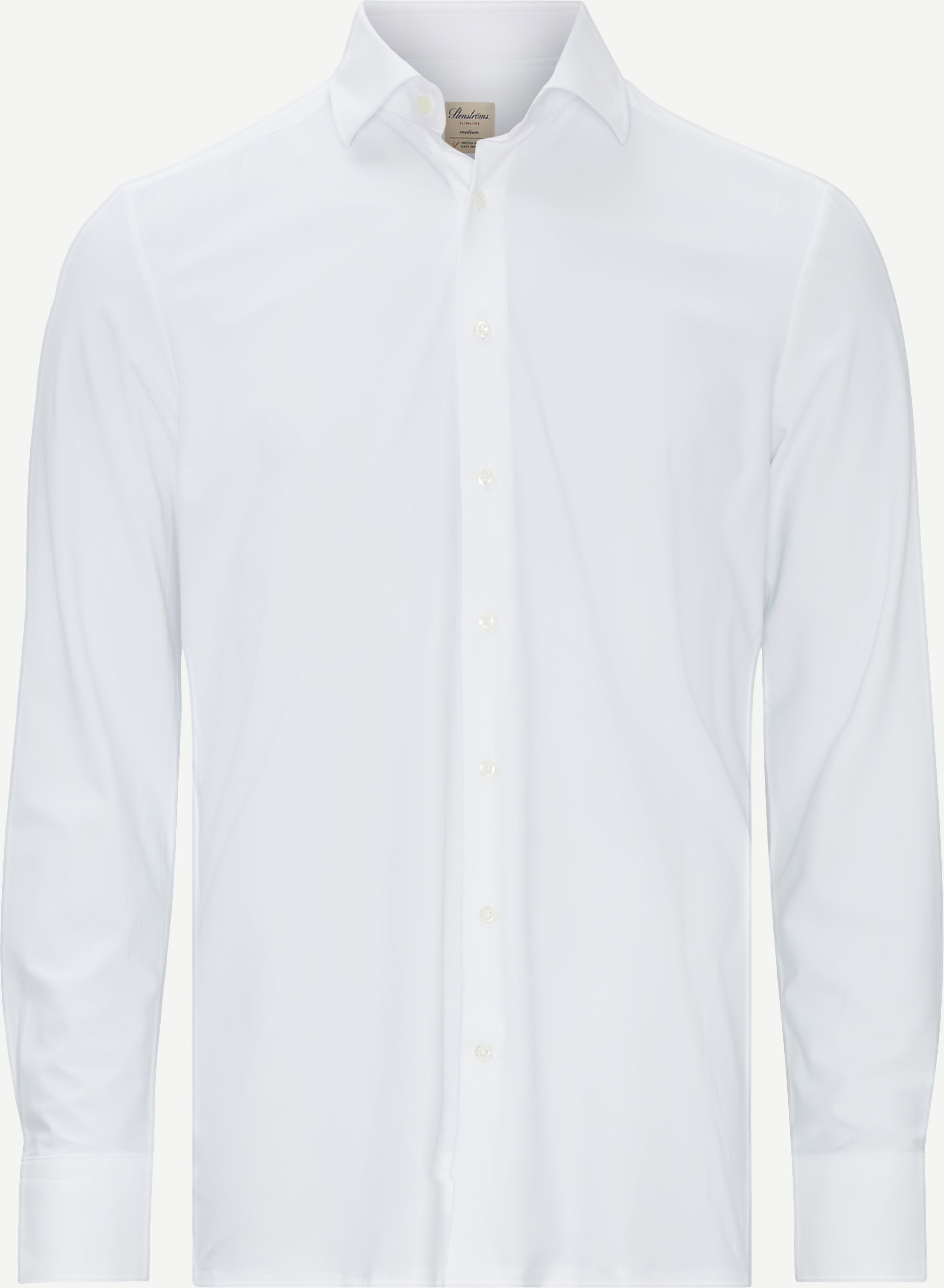 8269 Jersey Stretch Shirt - Skjorter - Slim fit - Hvid