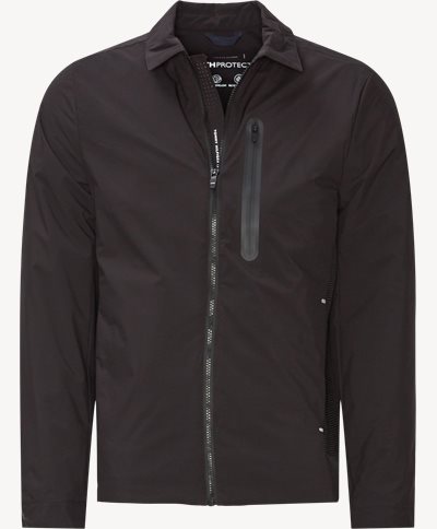 Tech Essentials Shirt Jacket Regular fit | Tech Essentials Shirt Jacket | Black